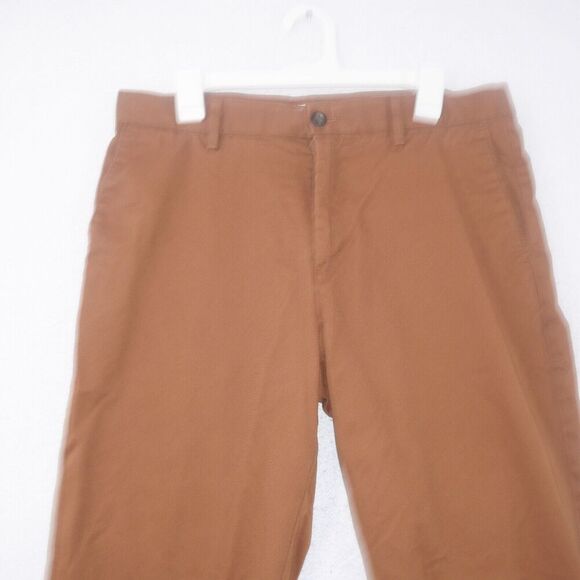 NEW Amazon Essentials Classic Men's Khaki Dress Pants Chinos 33X34 Dark Brown - Picture 5 of 10